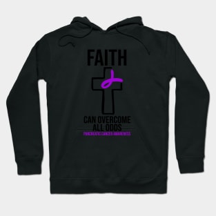 Pancreatic Cancer Awareness - Faith Can Overcome All Odds Hoodie